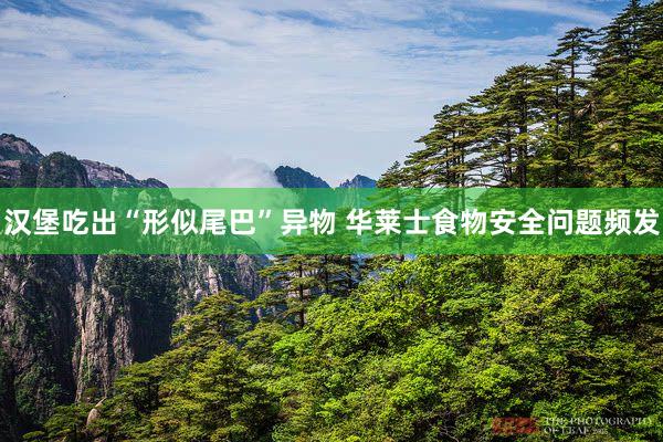 汉堡吃出“形似尾巴”异物 华莱士食物安全问题频发